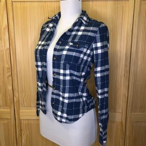 Abercrombie Kids Blue Flannel